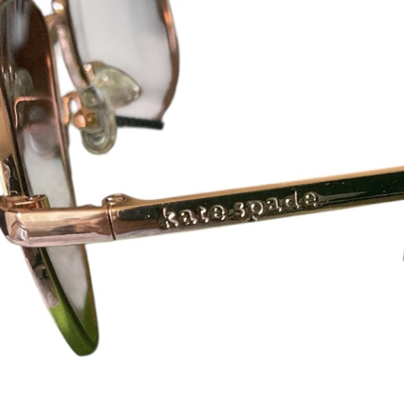 Kate Spade New York emmaline rose Gold Aviator Sunglasses One Size - Picture 6 of 9